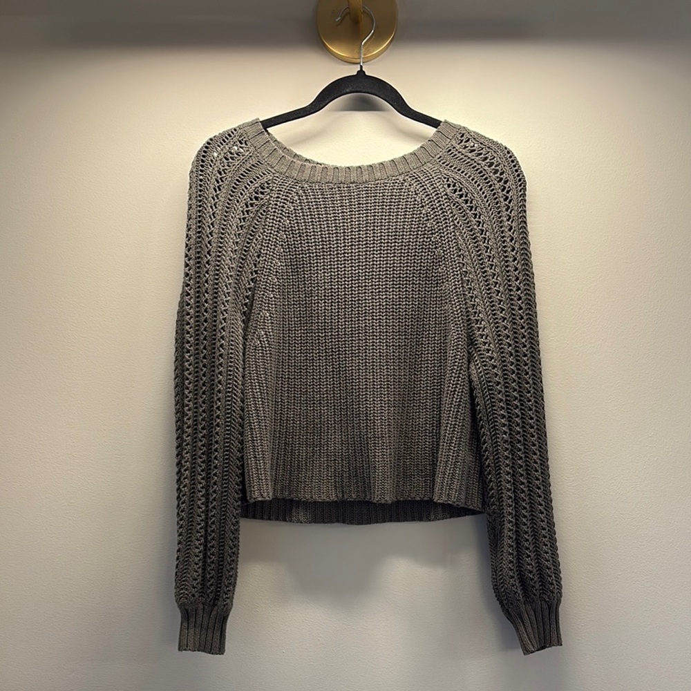 Women's Hunter Green Knit Sweater